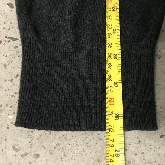 JOS A BANK Mens XLT Zip Up Cardigan Sweater Wool Cotton Ltweight Gray Tailored - Picture 6 of 8